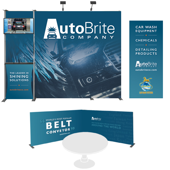 Tradeshow display and pop ups for AutoBrite