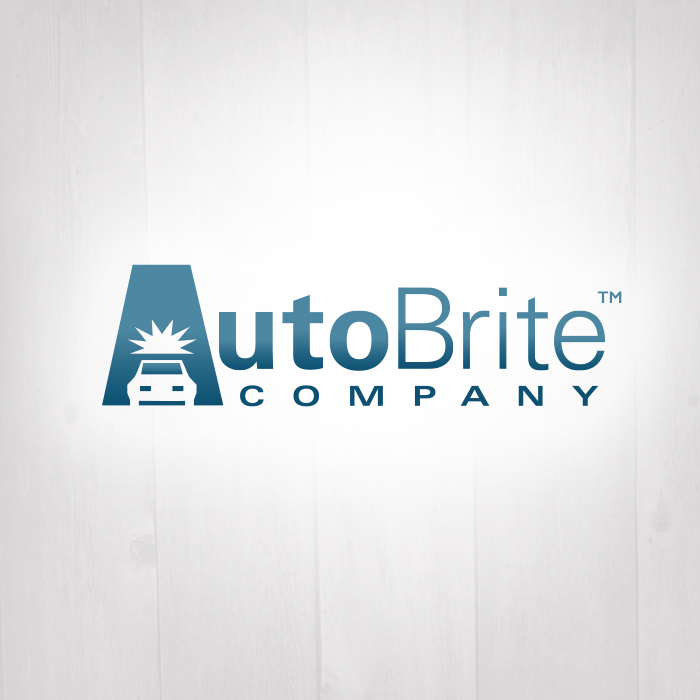 AutoBrite logo on a gray background